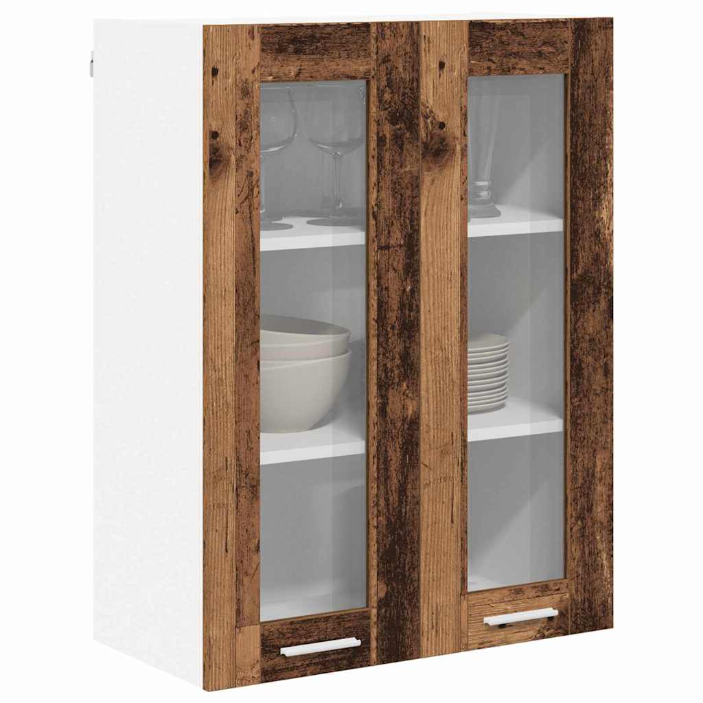 Hängeschrank mit Speicher Altholz 60 x 31 x 80 cm Holzwerkstoff