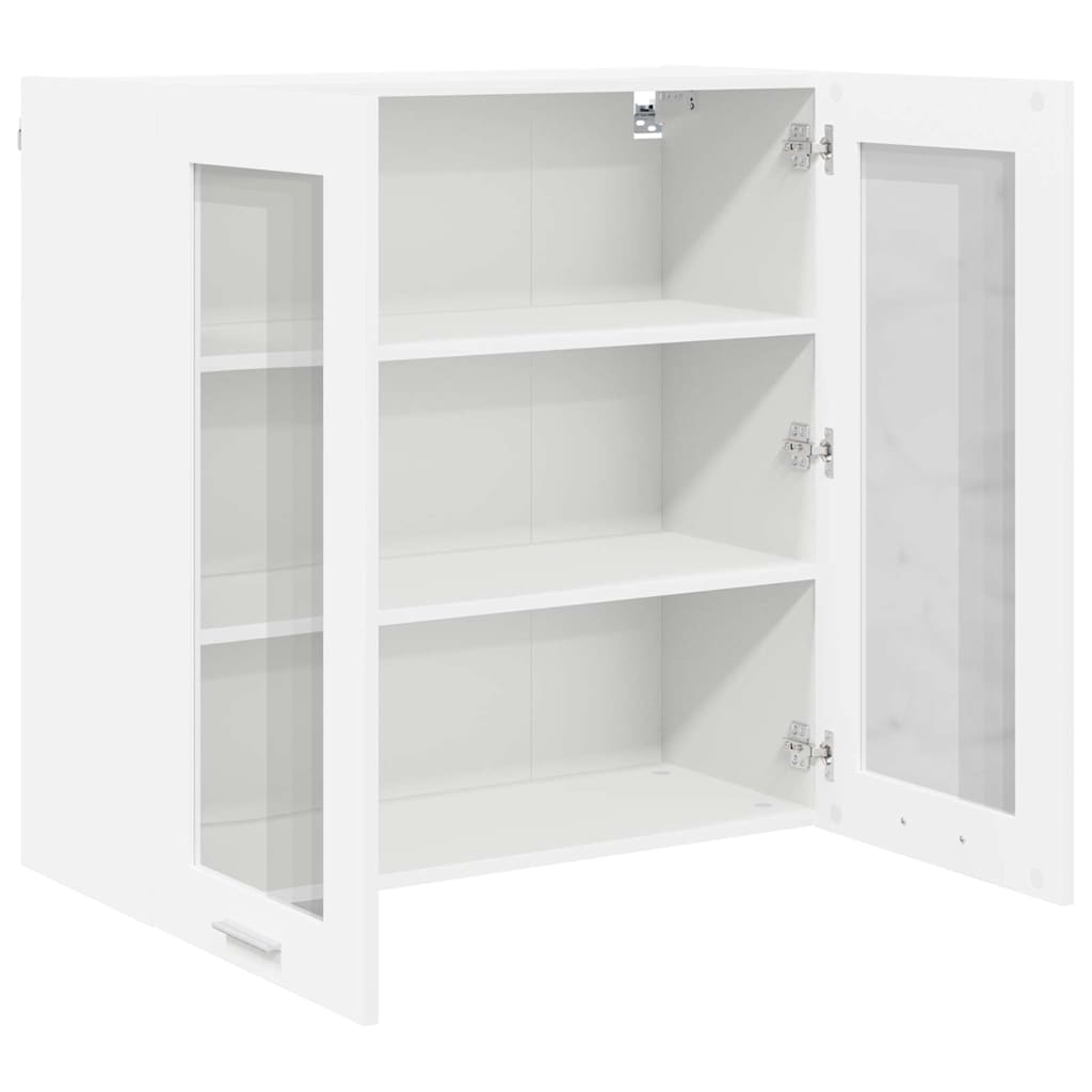 Hängeschrank mit Speicher Weiß 80 x 31 x 80 cm Holzwerkstoff