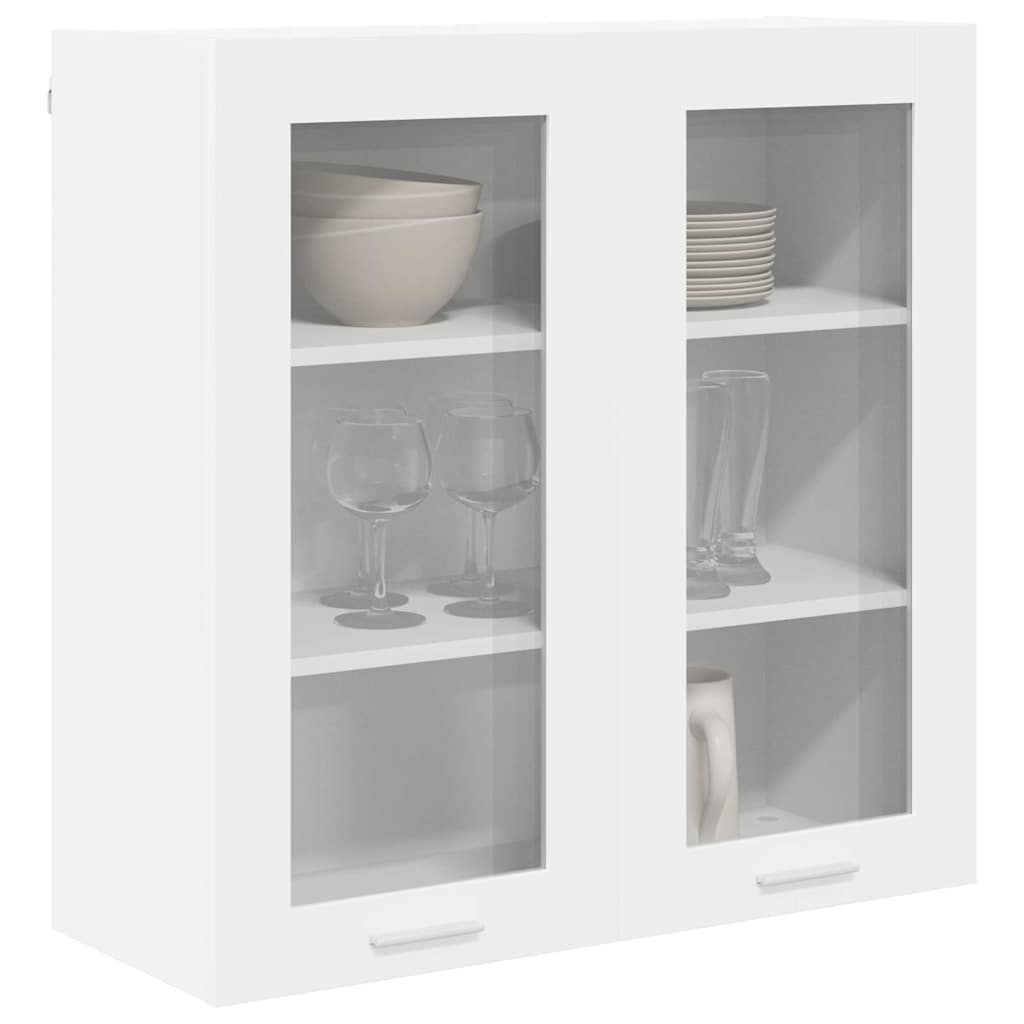 Hängeschrank mit Speicher Weiß 80 x 31 x 80 cm Holzwerkstoff