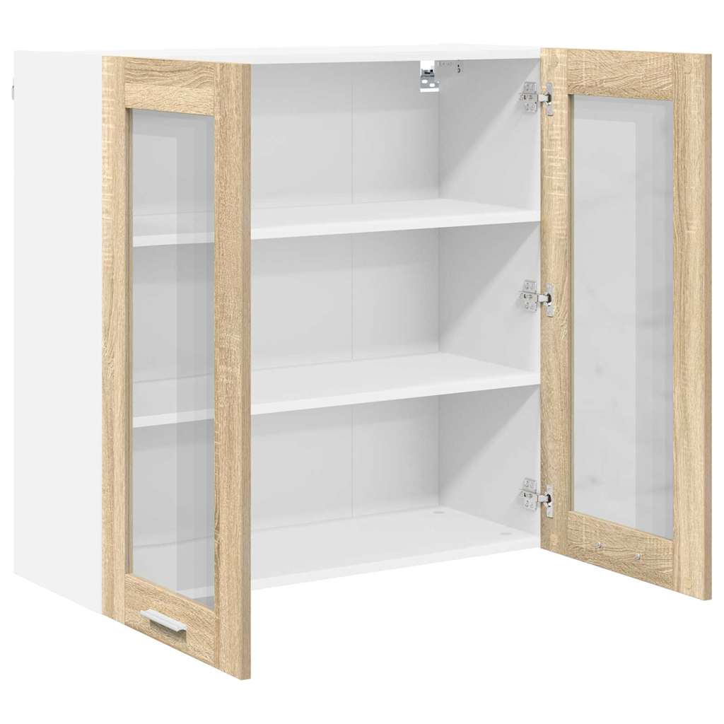 Hängeschrank mit Tür Sonoma-Eiche 80 x 31 x 80 cm Holzwerkstoff