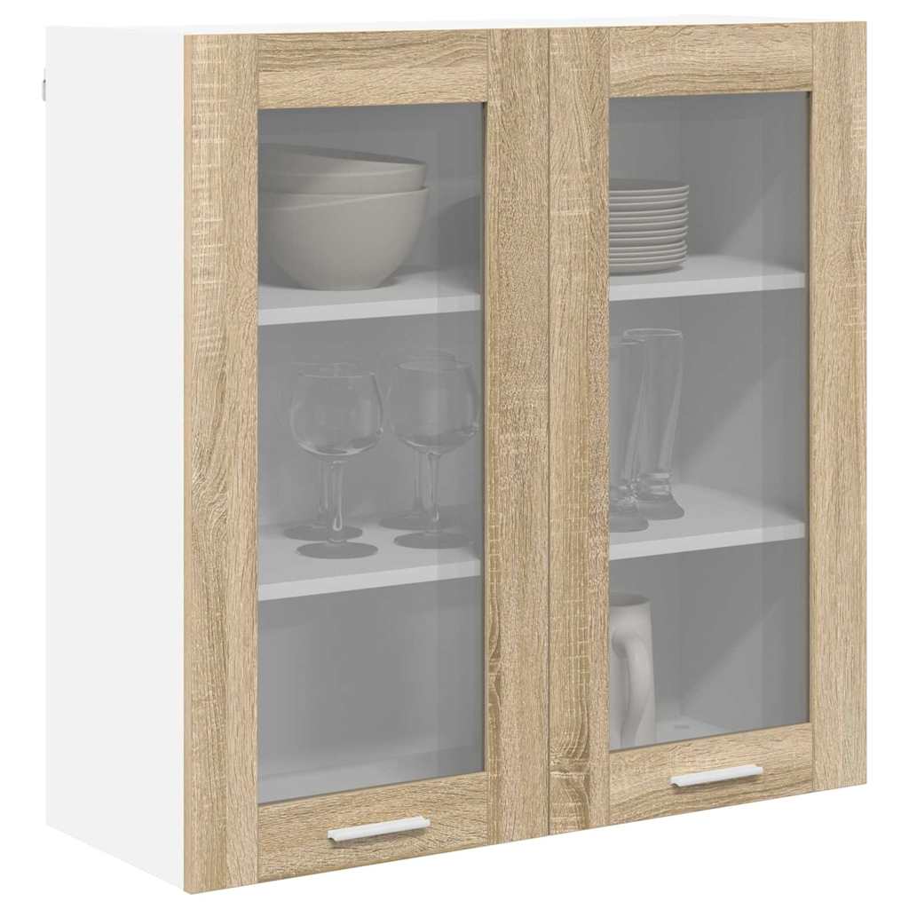 Hängeschrank mit Tür Sonoma-Eiche 80 x 31 x 80 cm Holzwerkstoff