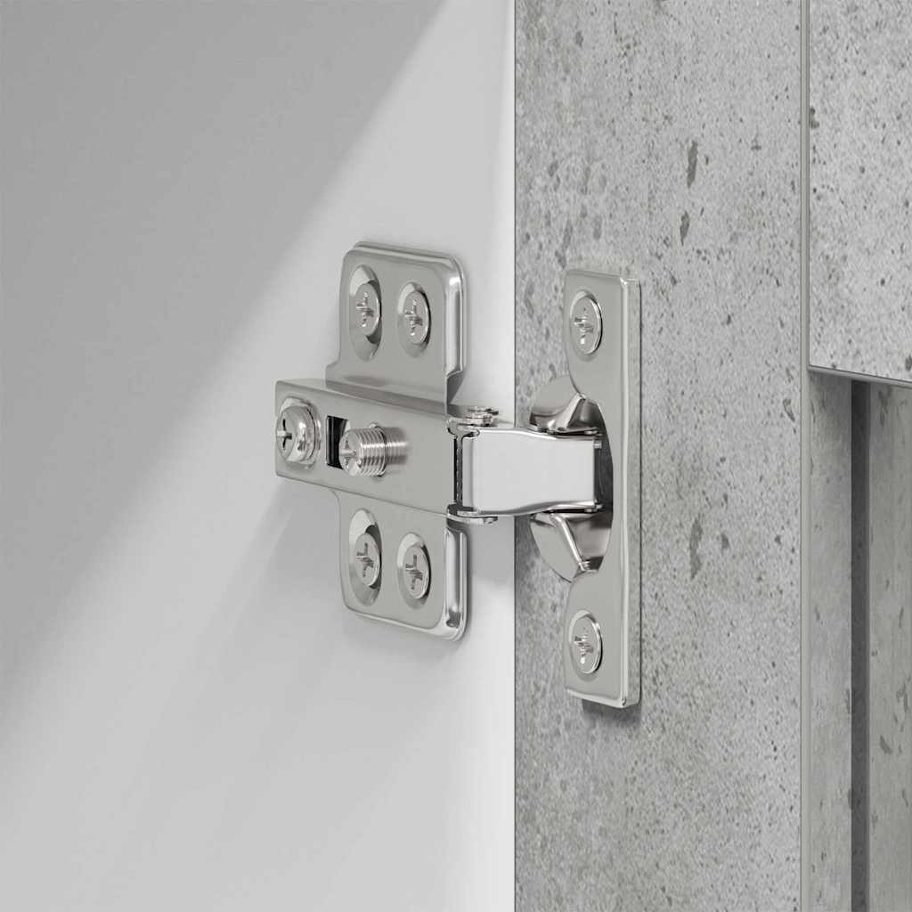 Hängeschrank mit Tür Beton Grau 80 x 31 x 80 cm Holzwerkstoff