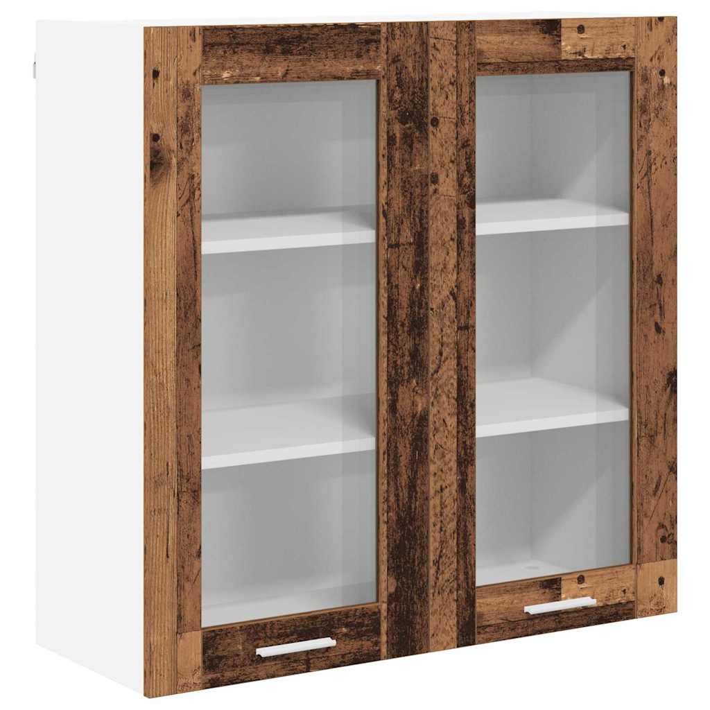 Hängeschrank mit Speicher Altholz 80 x 31 x 80 cm Holzwerkstoff