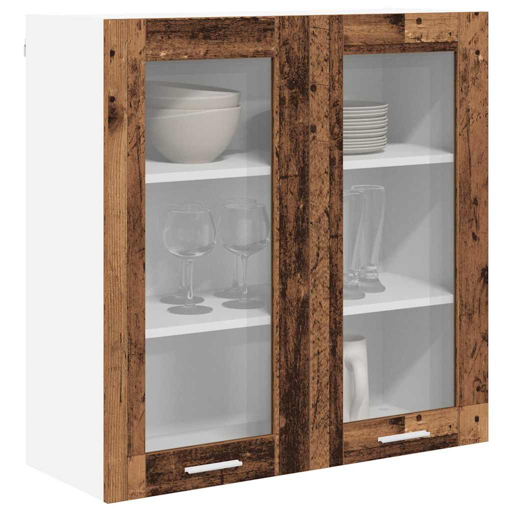 Hängeschrank mit Speicher Altholz 80 x 31 x 80 cm Holzwerkstoff