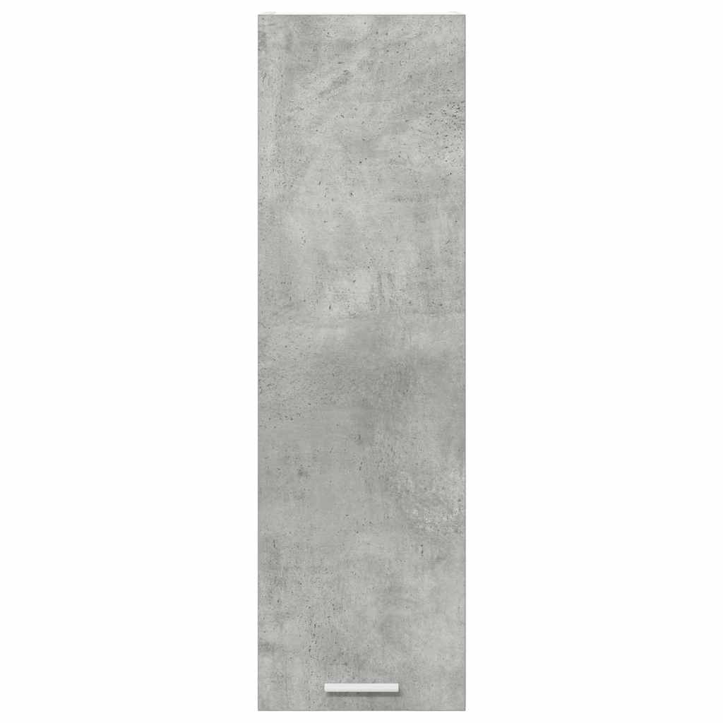 Hängeschrank mit Tür Beton Grau 30 x 31 x 100 cm Holzwerkstoff
