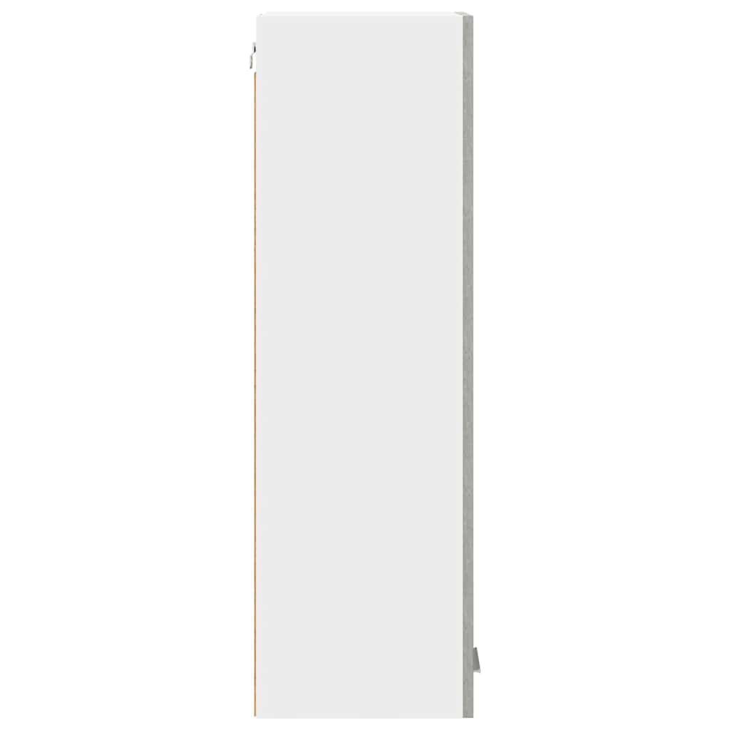Hängeschrank mit Tür Beton Grau 30 x 31 x 100 cm Holzwerkstoff