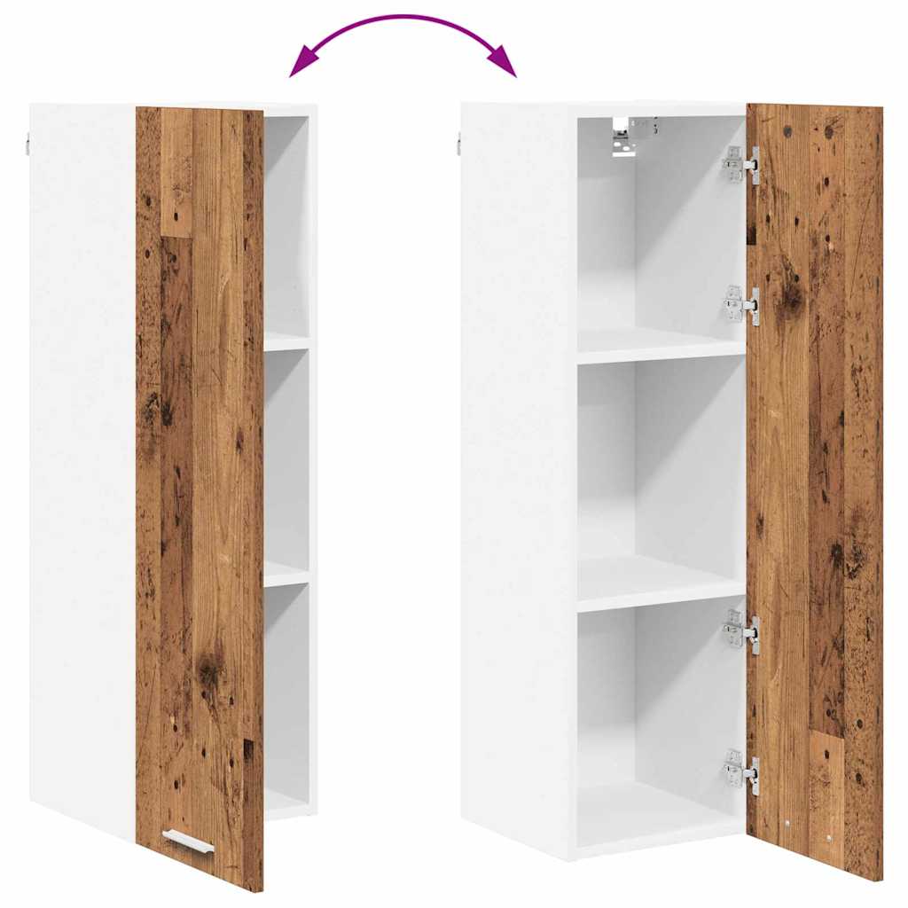 Hängeschrank mit Tür Altholz 30 x 31 x 100 cm Holzwerkstoff