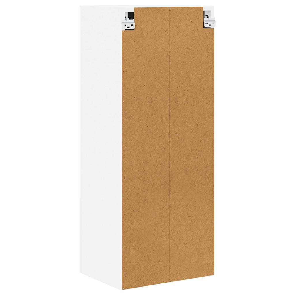 Hängeschrank mit Speicher Weiß 40 x 31 x 100 cm Holzwerkstoff