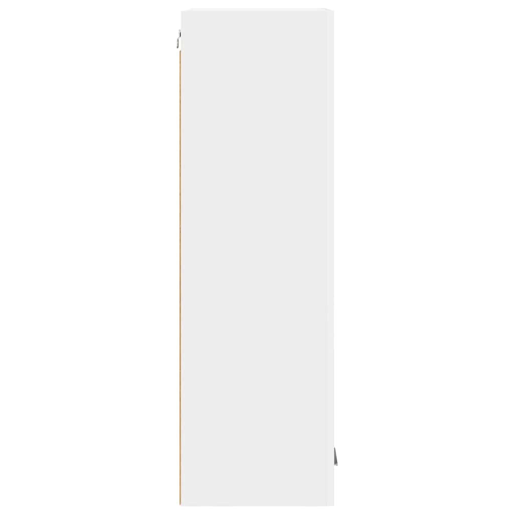 Hängeschrank mit Speicher Weiß 40 x 31 x 100 cm Holzwerkstoff