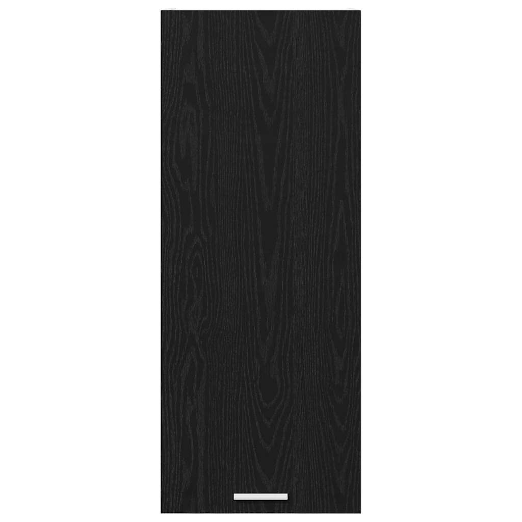Hängeschrank mit Speicher Schwarz Eichen-Optik 40 x 31 x 100 cm