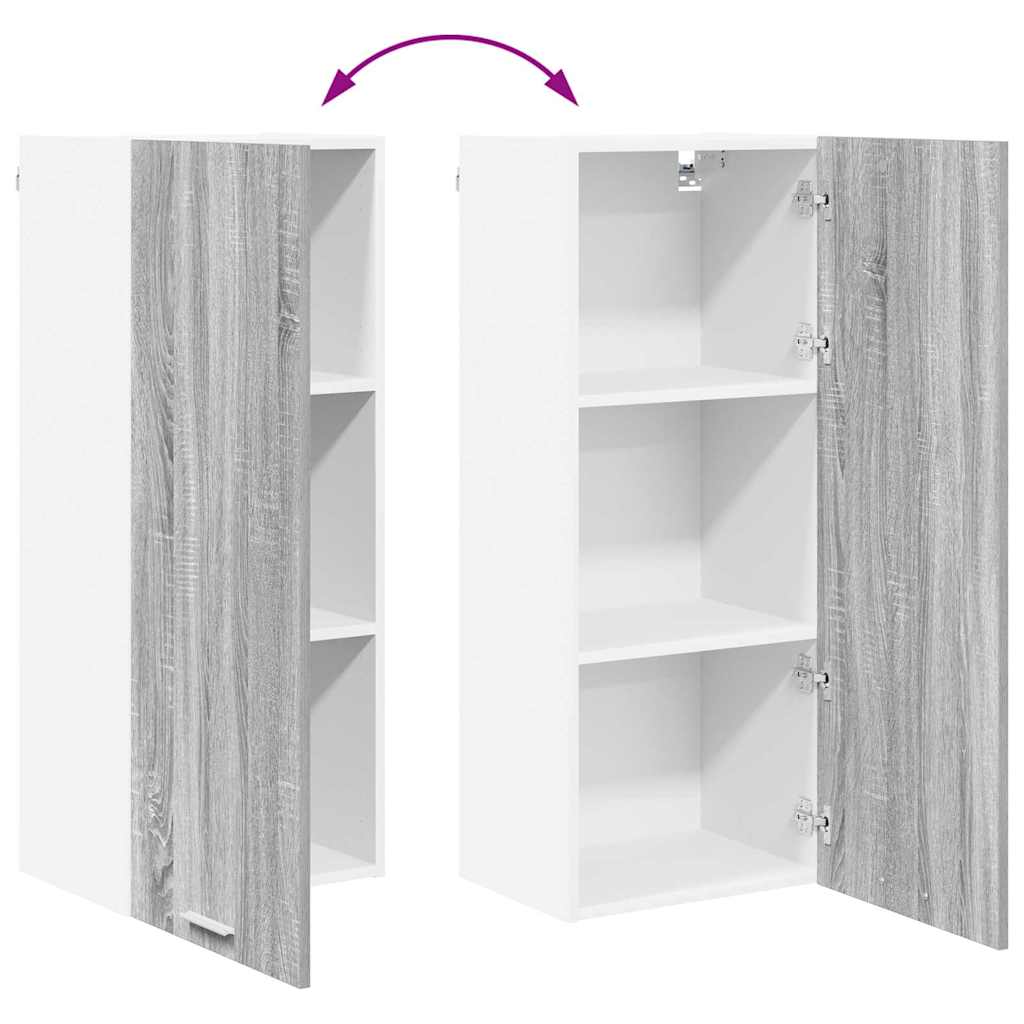Hängeschrank Riga Graues Sonoma 40 x 31 x 100 cm Holzwerkstoff