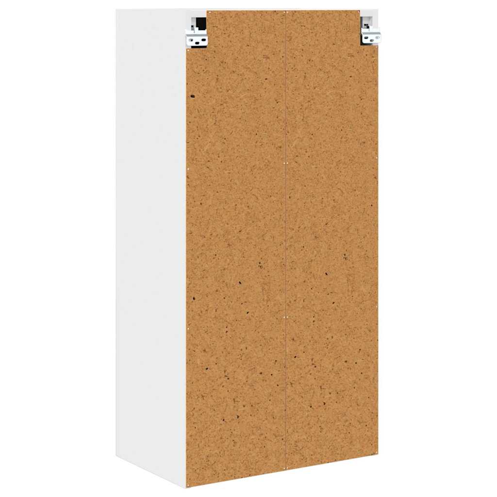 Hängeschrank mit Speicher Weiß 50 x 31 x 100 cm Holzwerkstoff