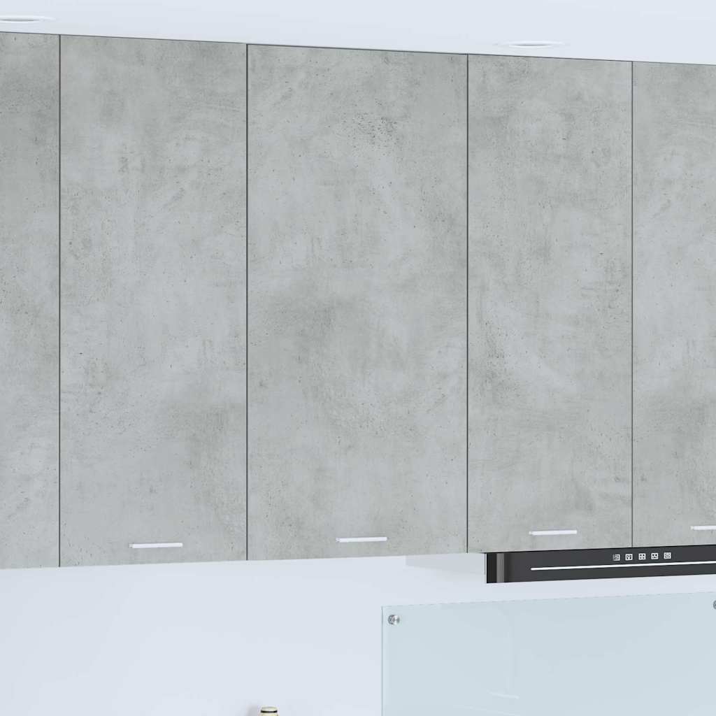 Hängeschrank Betongrau und Weiß 50 x 31 x 100 cm Holzwerkstoff