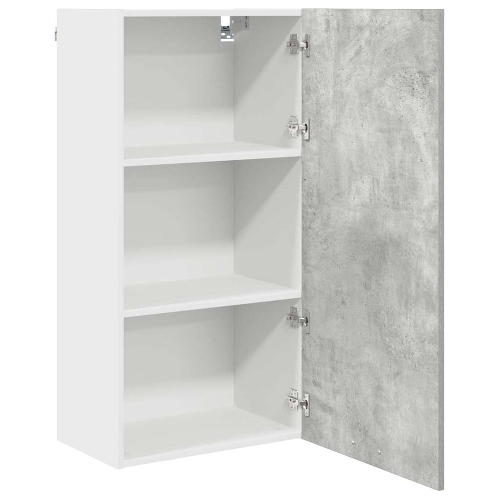 Hängeschrank Betongrau und Weiß 50 x 31 x 100 cm Holzwerkstoff