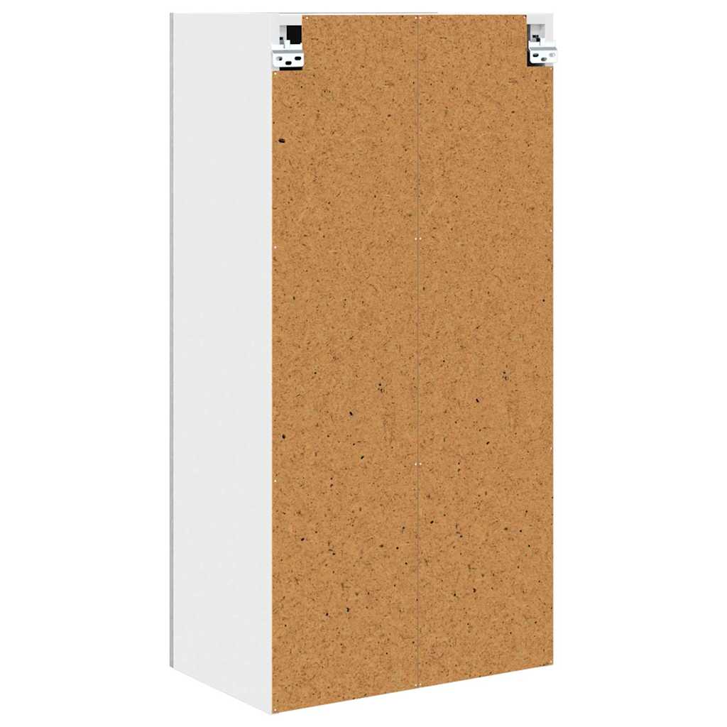 Hängeschrank Betongrau und Weiß 50 x 31 x 100 cm Holzwerkstoff