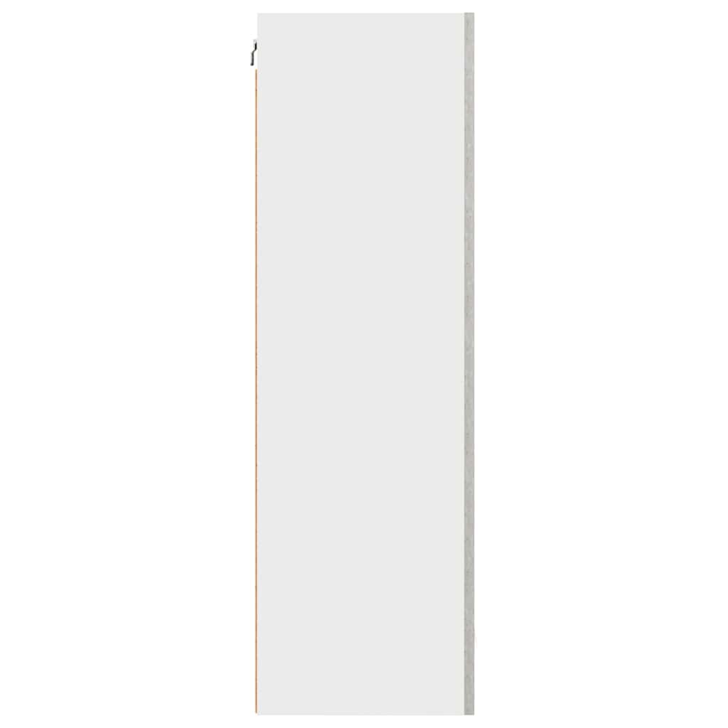 Hängeschrank Betongrau und Weiß 50 x 31 x 100 cm Holzwerkstoff