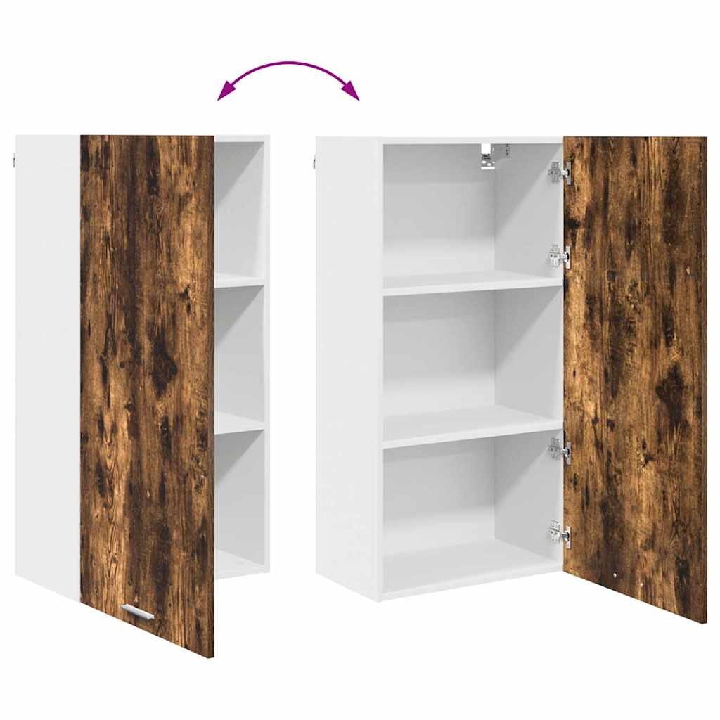Hängeschrank Geräucherte Eiche und Weiß 50 x 31 x 100 cm