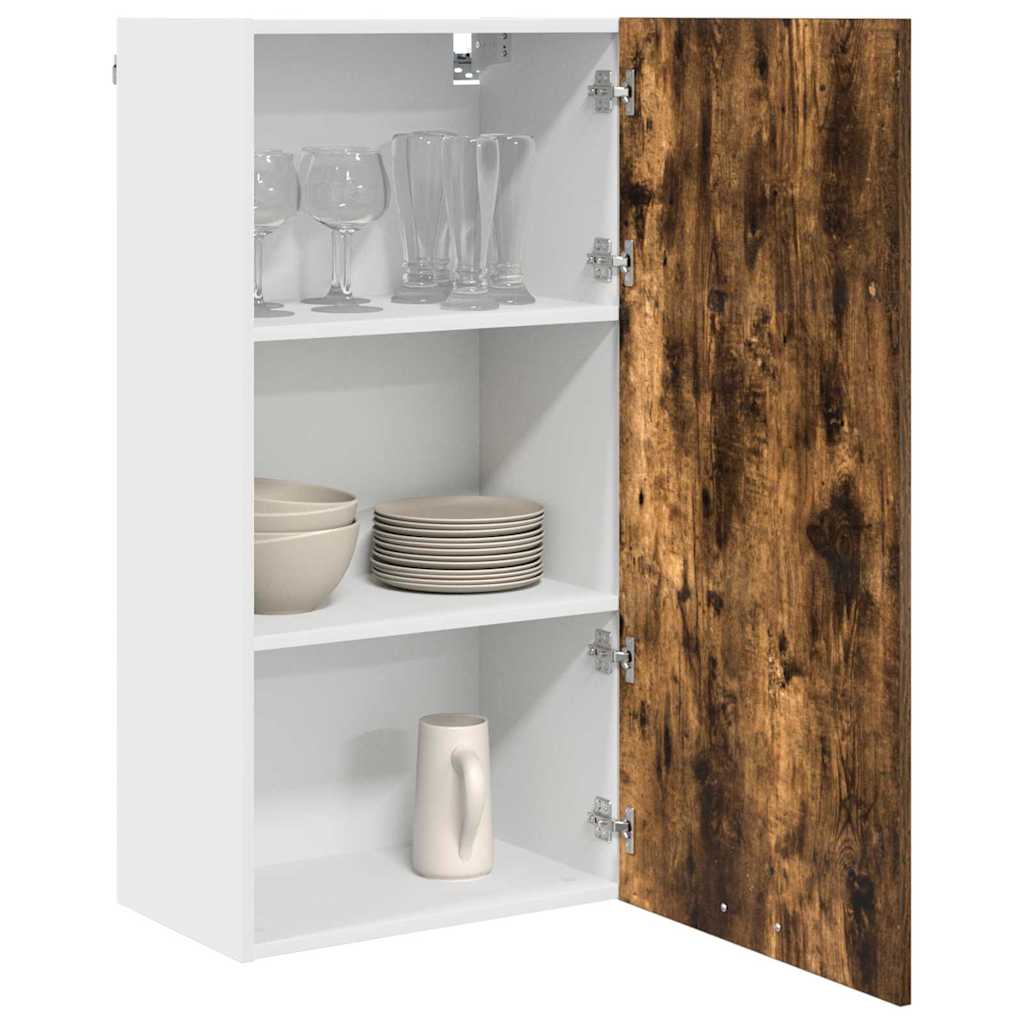 Hängeschrank Geräucherte Eiche und Weiß 50 x 31 x 100 cm