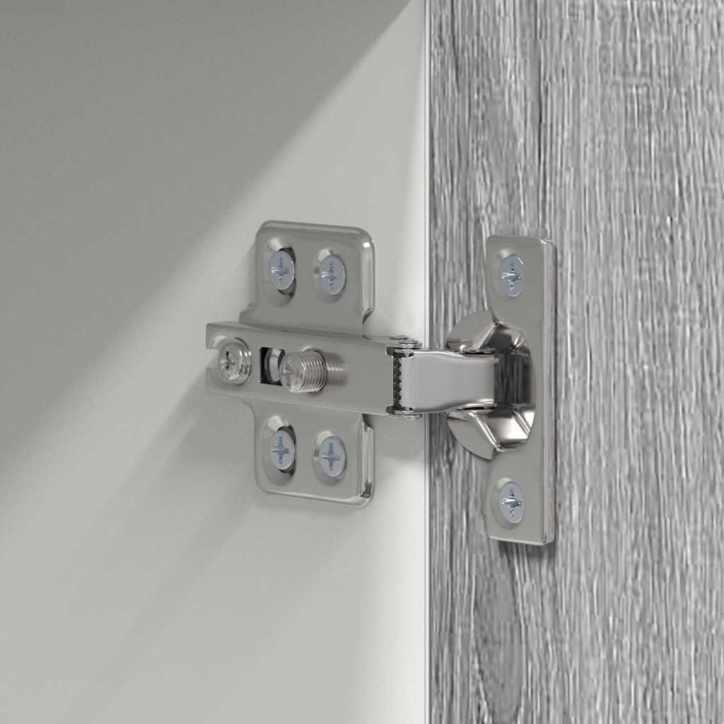 Hängeschrank mit Speicher Grau Sonoma und Weiß 50 x 31 x 100 cm