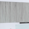 Hängeschrank mit Speicher Grau Sonoma und Weiß 50 x 31 x 100 cm