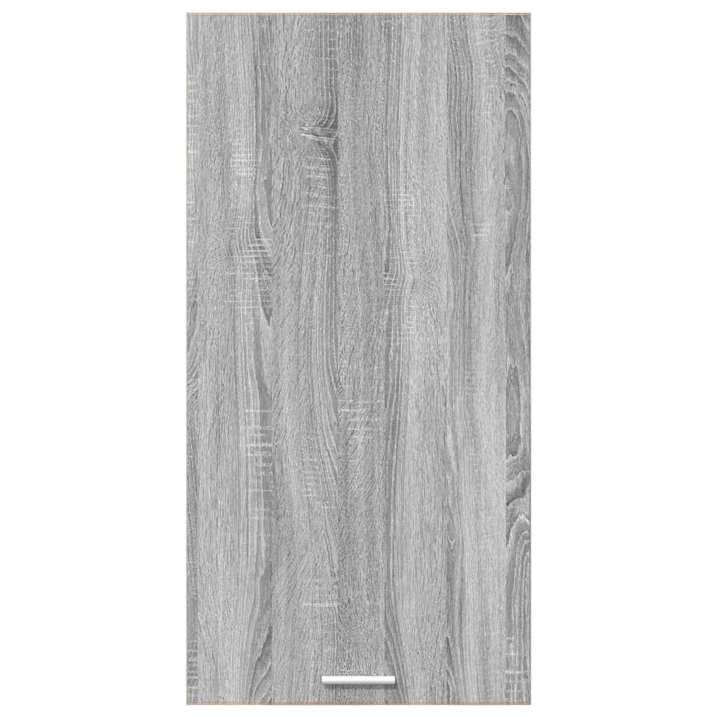 Hängeschrank mit Speicher Grau Sonoma und Weiß 50 x 31 x 100 cm