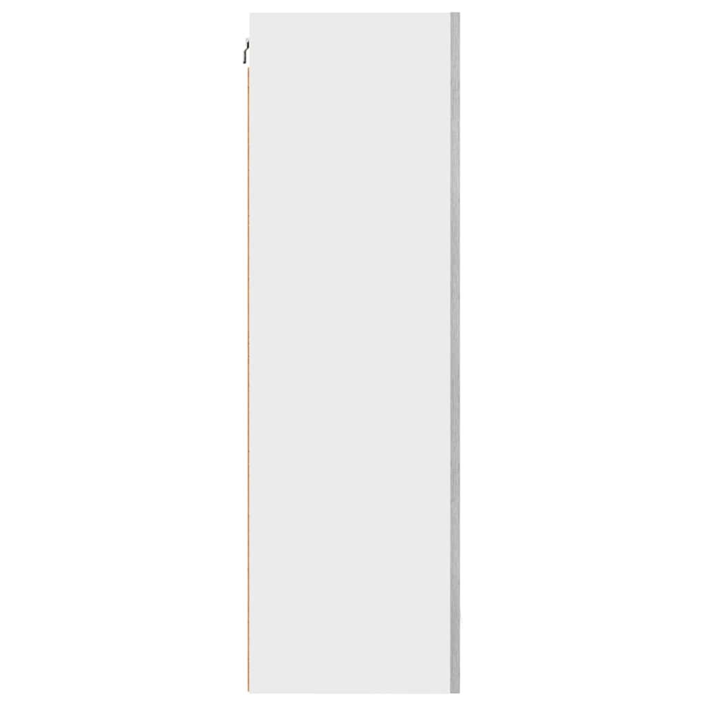Hängeschrank mit Speicher Grau Sonoma und Weiß 50 x 31 x 100 cm