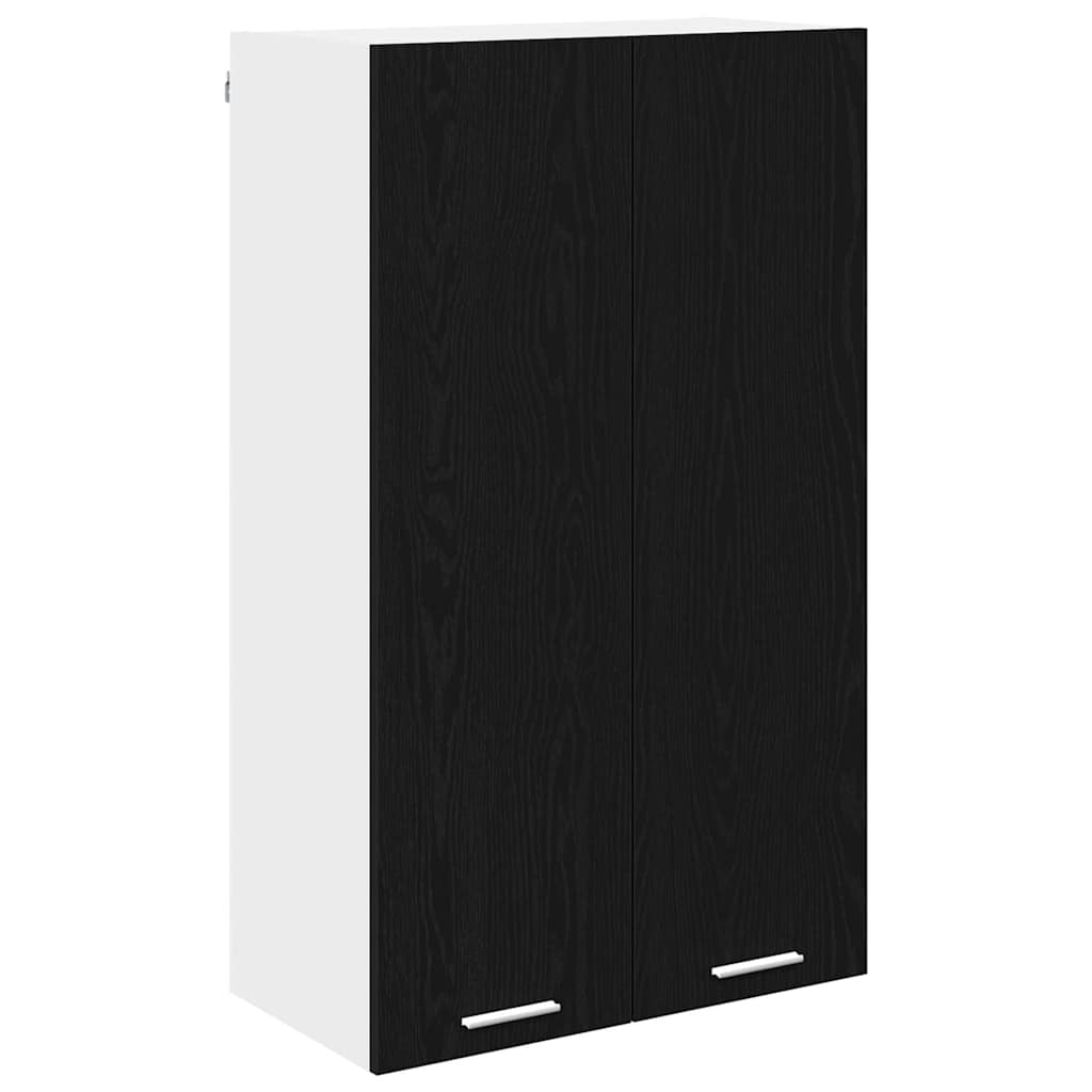 Hängeschrank mit Speicher Schwarz Eichen-Optik 60 x 31 x 100 cm