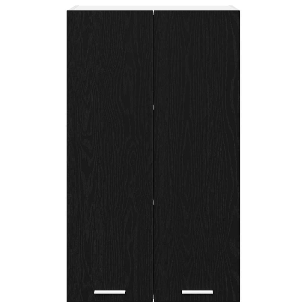 Hängeschrank mit Speicher Schwarz Eichen-Optik 60 x 31 x 100 cm