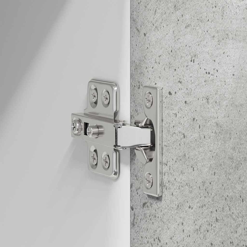 Hängeschrank mit Tür Beton Grau 60 x 31 x 100 cm Holzwerkstoff