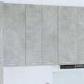 Hängeschrank mit Tür Beton Grau 60 x 31 x 100 cm Holzwerkstoff