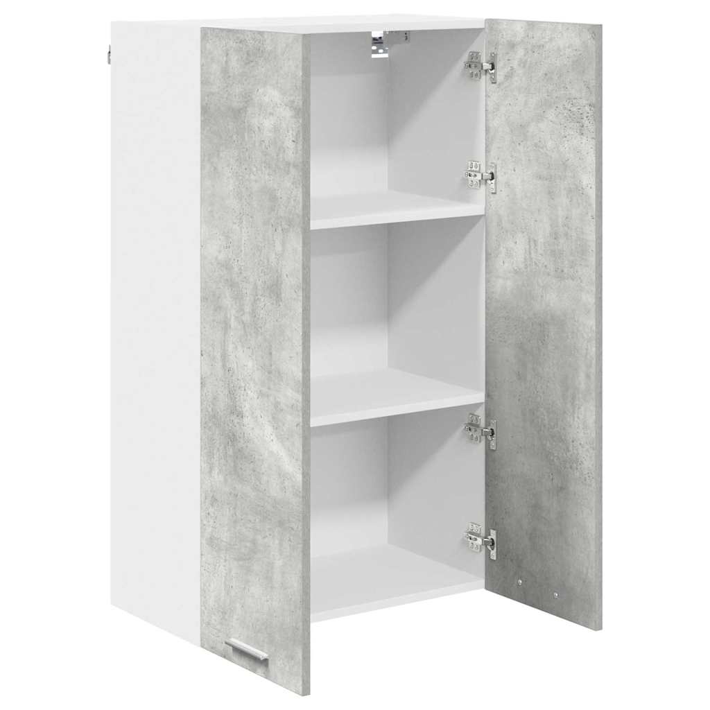 Hängeschrank mit Tür Beton Grau 60 x 31 x 100 cm Holzwerkstoff
