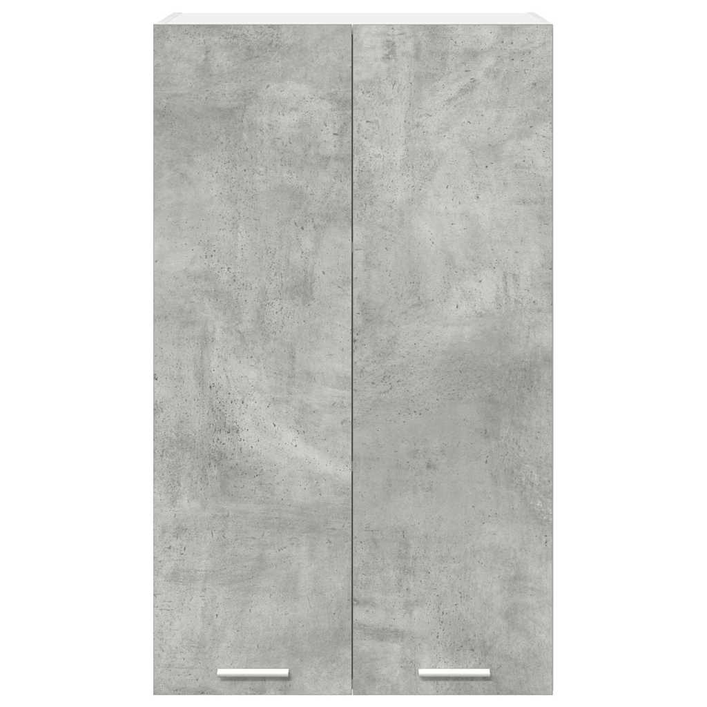 Hängeschrank mit Tür Beton Grau 60 x 31 x 100 cm Holzwerkstoff