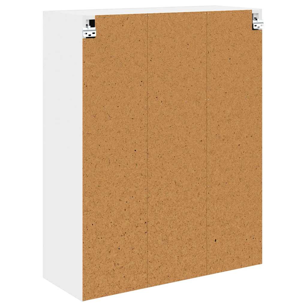 Hängeschrank mit Speicher Weiß 80 x 31 x 100 cm Holzwerkstoff