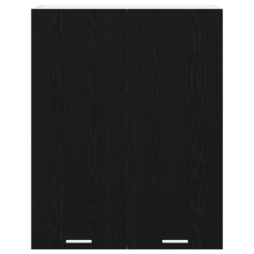 Hängeschrank mit Speicher Schwarz Eichen-Optik 80 x 31 x 100 cm