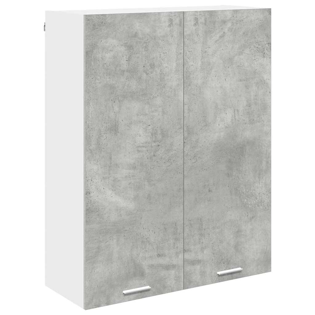 Hängeschrank mit Tür Beton Grau 80 x 31 x 100 cm Holzwerkstoff