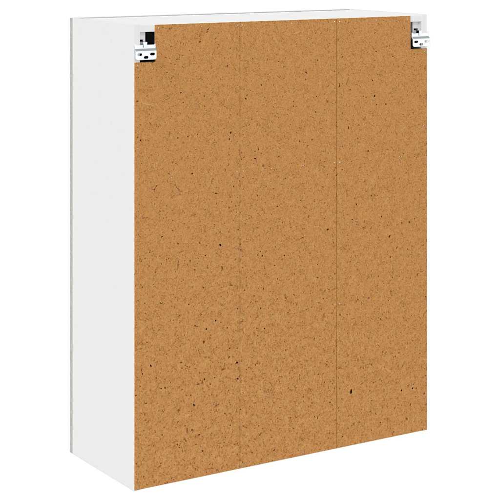 Hängeschrank mit Tür Beton Grau 80 x 31 x 100 cm Holzwerkstoff