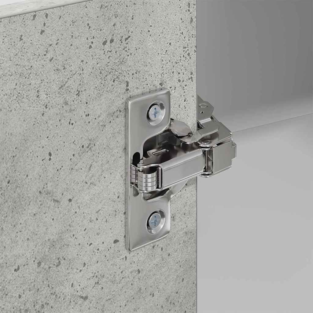 Hängeschrank Betongrau und Weiß 57 x 57 x 100 cm Holzwerkstoff