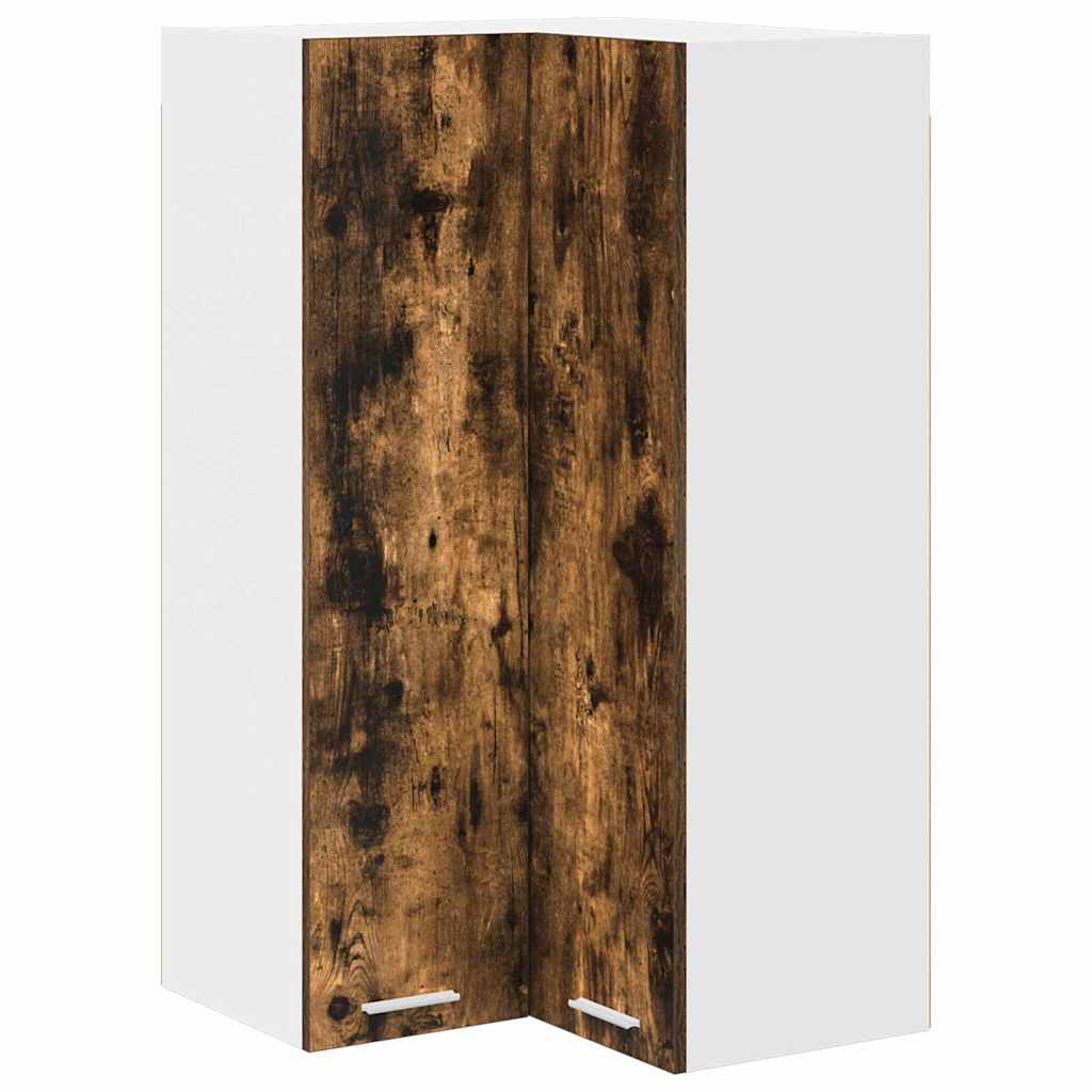 Hängeschrank Geräucherte Eiche und Weiß 57 x 57 x 100 cm