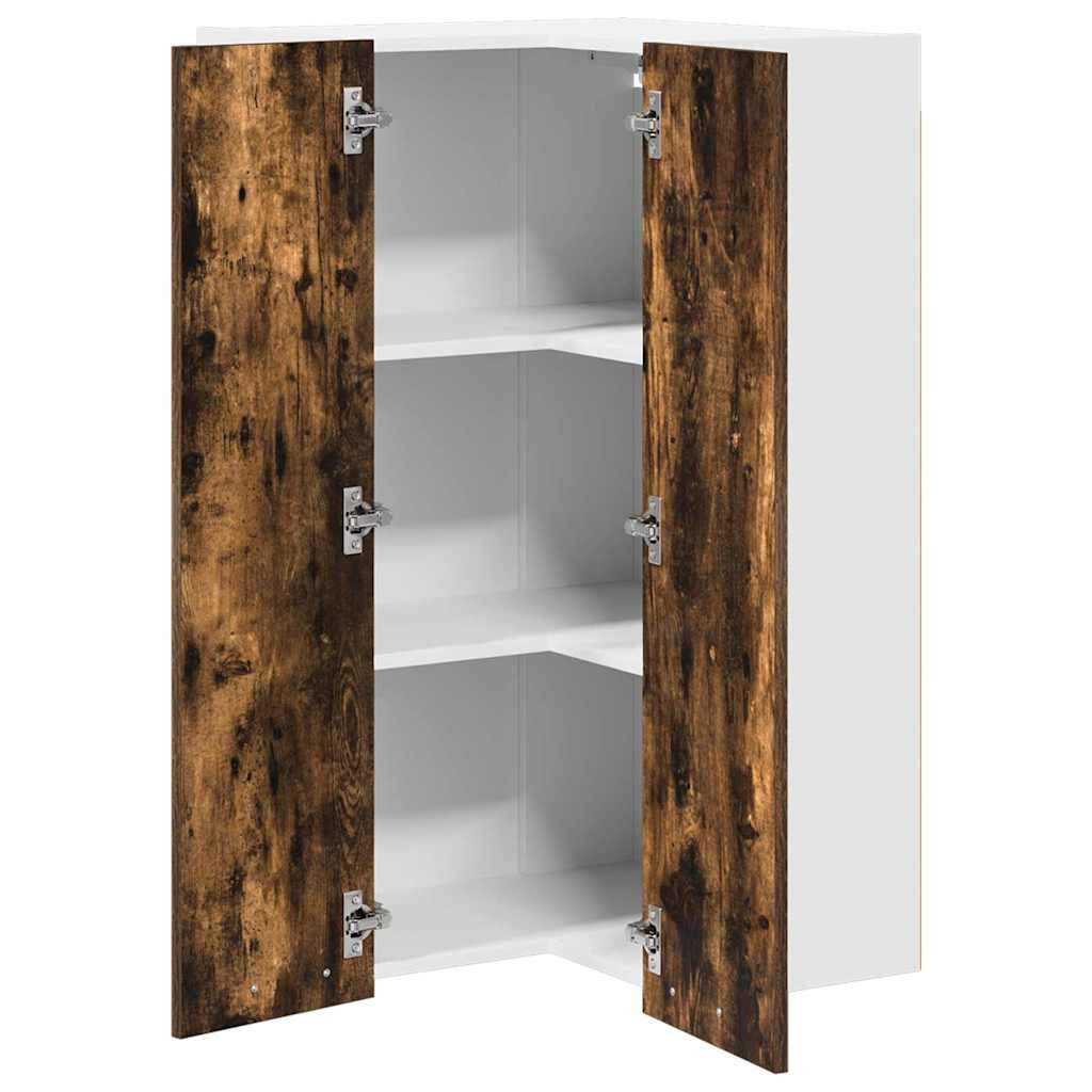 Hängeschrank Geräucherte Eiche und Weiß 57 x 57 x 100 cm