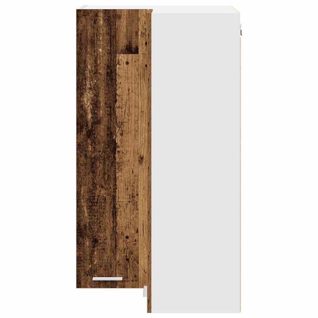 Hängeschrank Altes Holz und Weiß 57 x 57 x 100 cm Holzwerkstoff