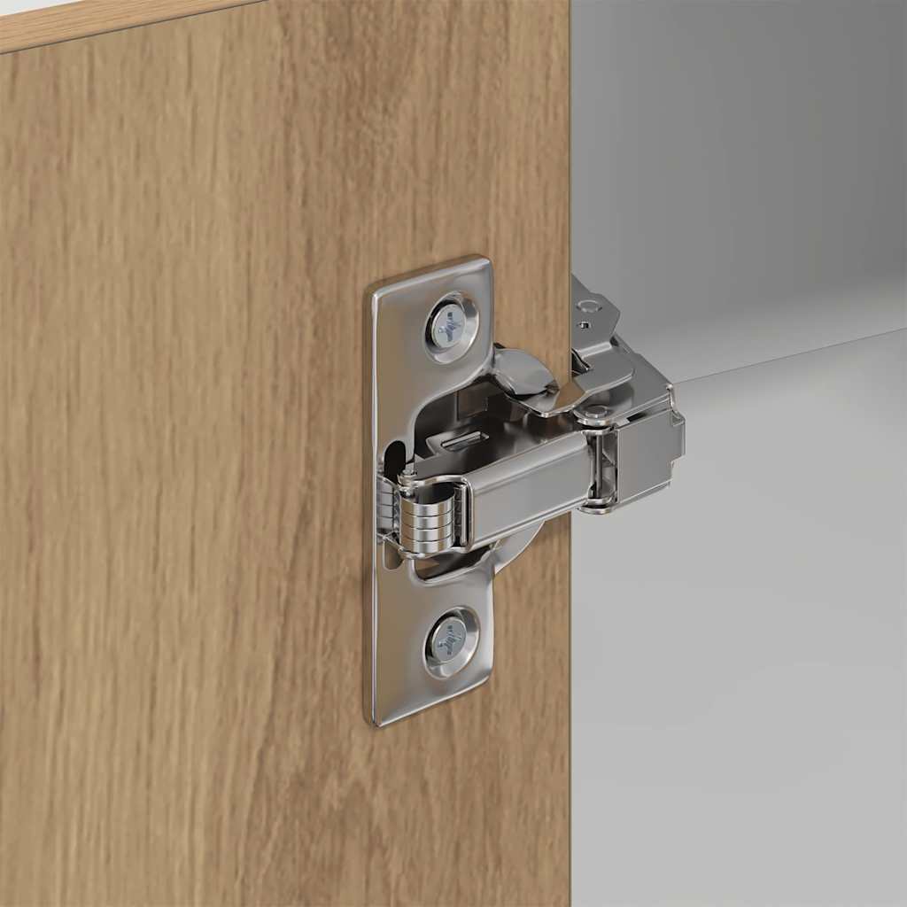 Hängeschrank mit Tür Artisan-Eiche und Weiß 57 x 57 x 100 cm
