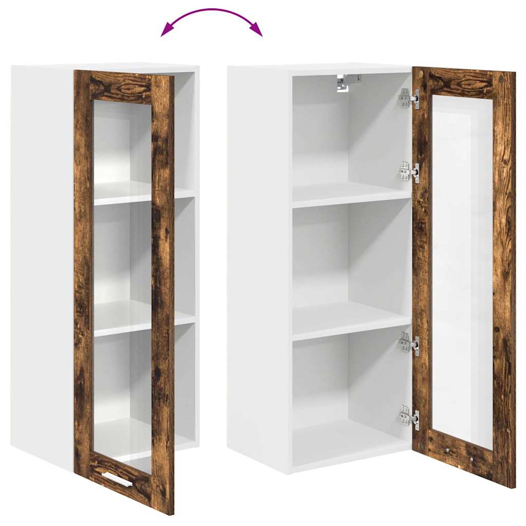 Hängeschrank Geräucherte Eiche 40 x 31 x 100 cm Holzwerkstoff