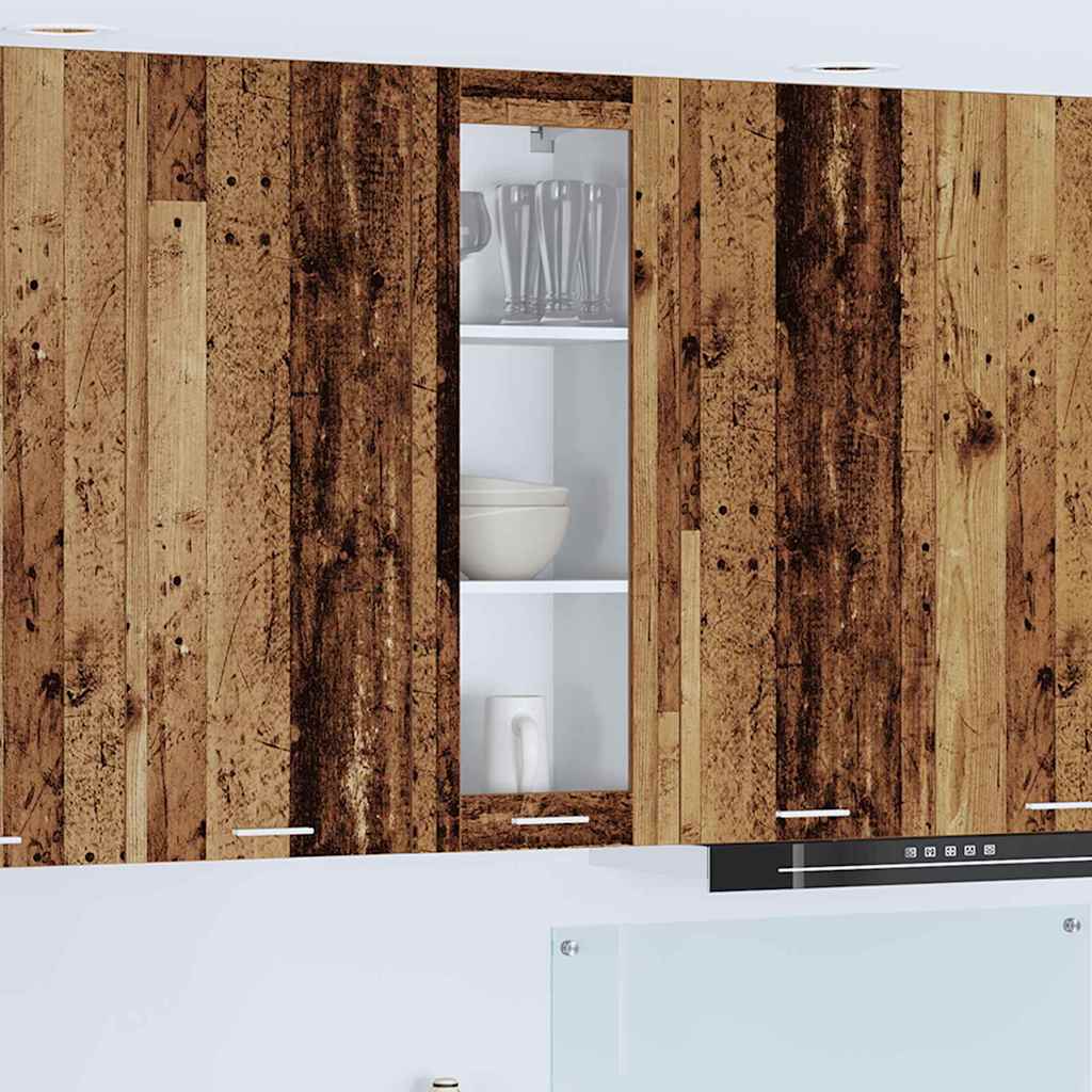 Hängeschrank mit Tür Altholz 40 x 31 x 100 cm Holzwerkstoff
