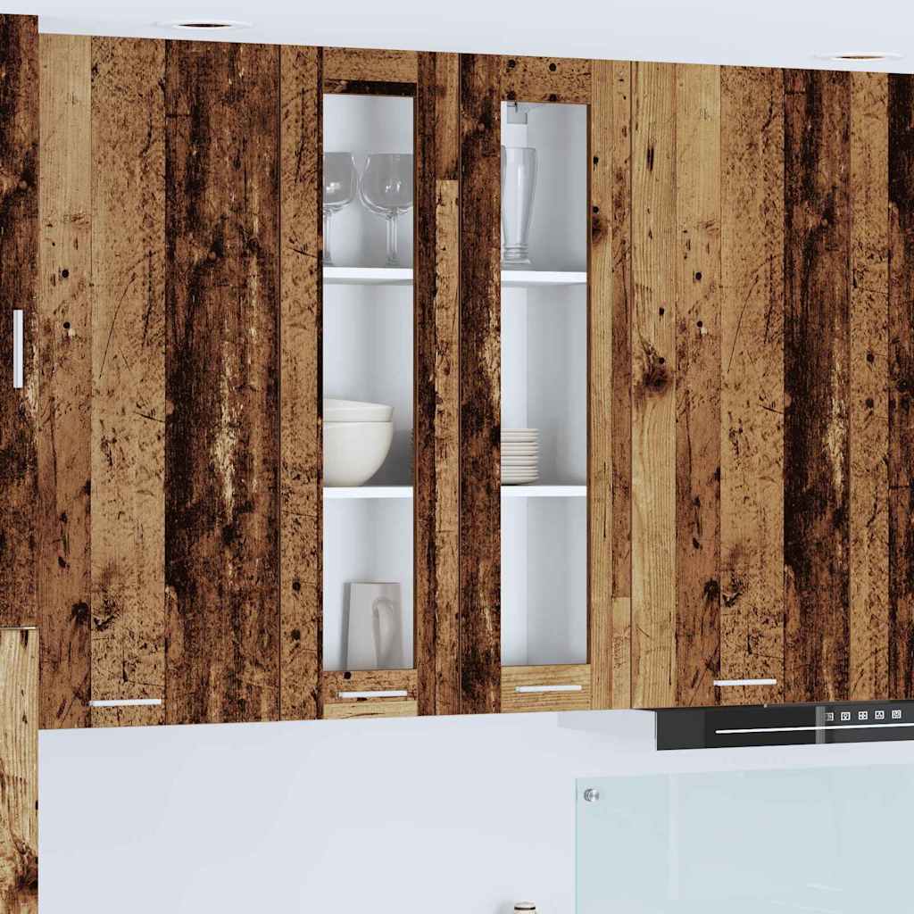 Hängeschrank mit Tür Altholz 60 x 31 x 100 cm Holzwerkstoff
