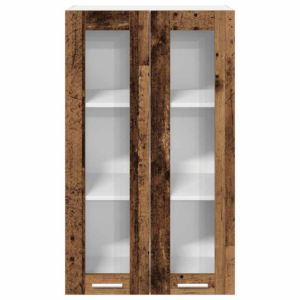 Hängeschrank mit Tür Altholz 60 x 31 x 100 cm Holzwerkstoff