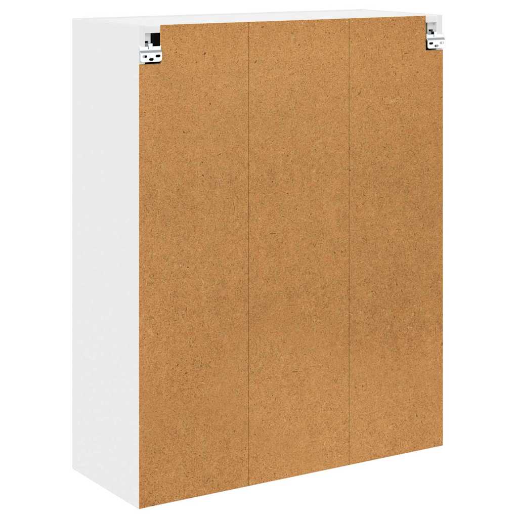 Hängeschrank mit Speicher Weiß 80 x 31 x 100 cm Holzwerkstoff