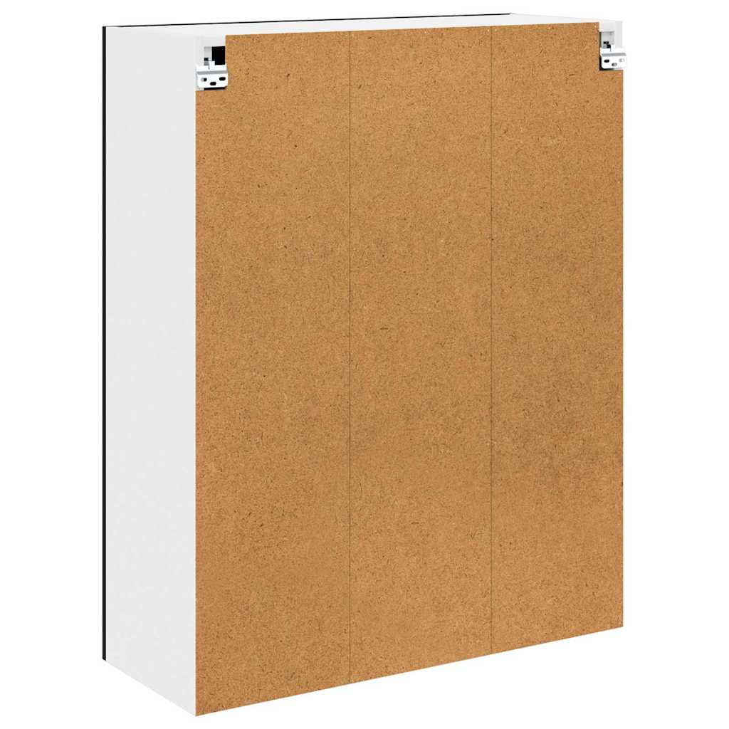 Hängeschrank mit Speicher Schwarz Eichen-Optik 80 x 31 x 100 cm