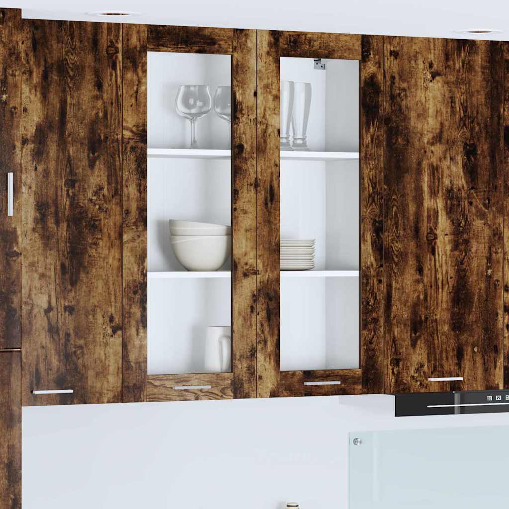 Hängeschrank Geräucherte Eiche 80 x 31 x 100 cm Holzwerkstoff