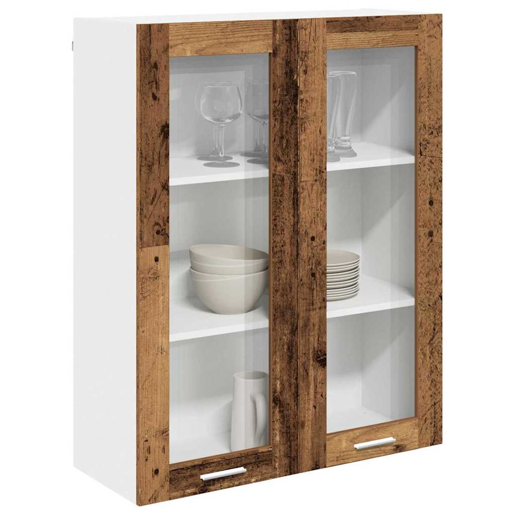 Hängeschrank mit Tür Altholz 80 x 31 x 100 cm Holzwerkstoff