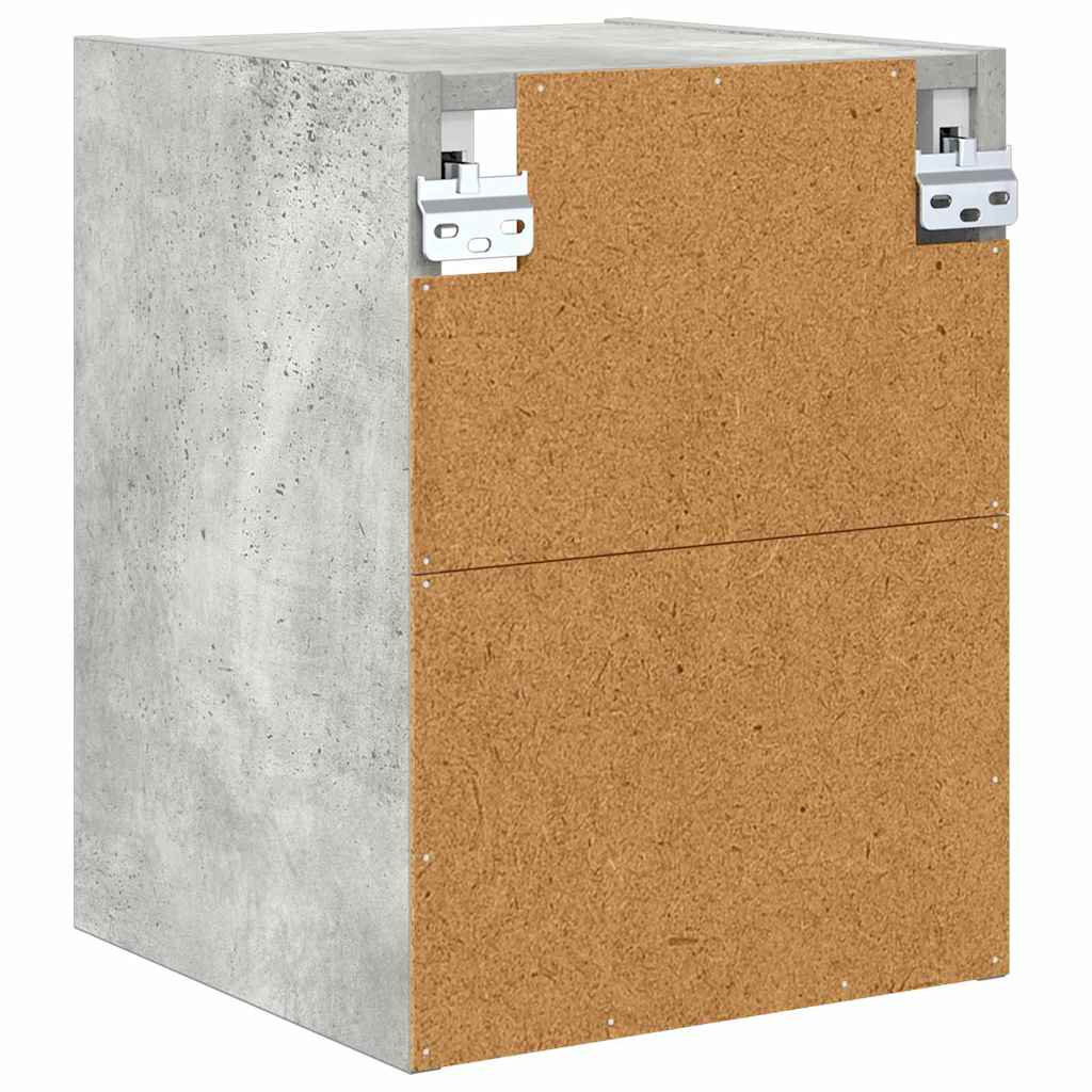 Hängeschrank Beton Grau 30 x 29,5 x 40 cm Holzwerkstoff